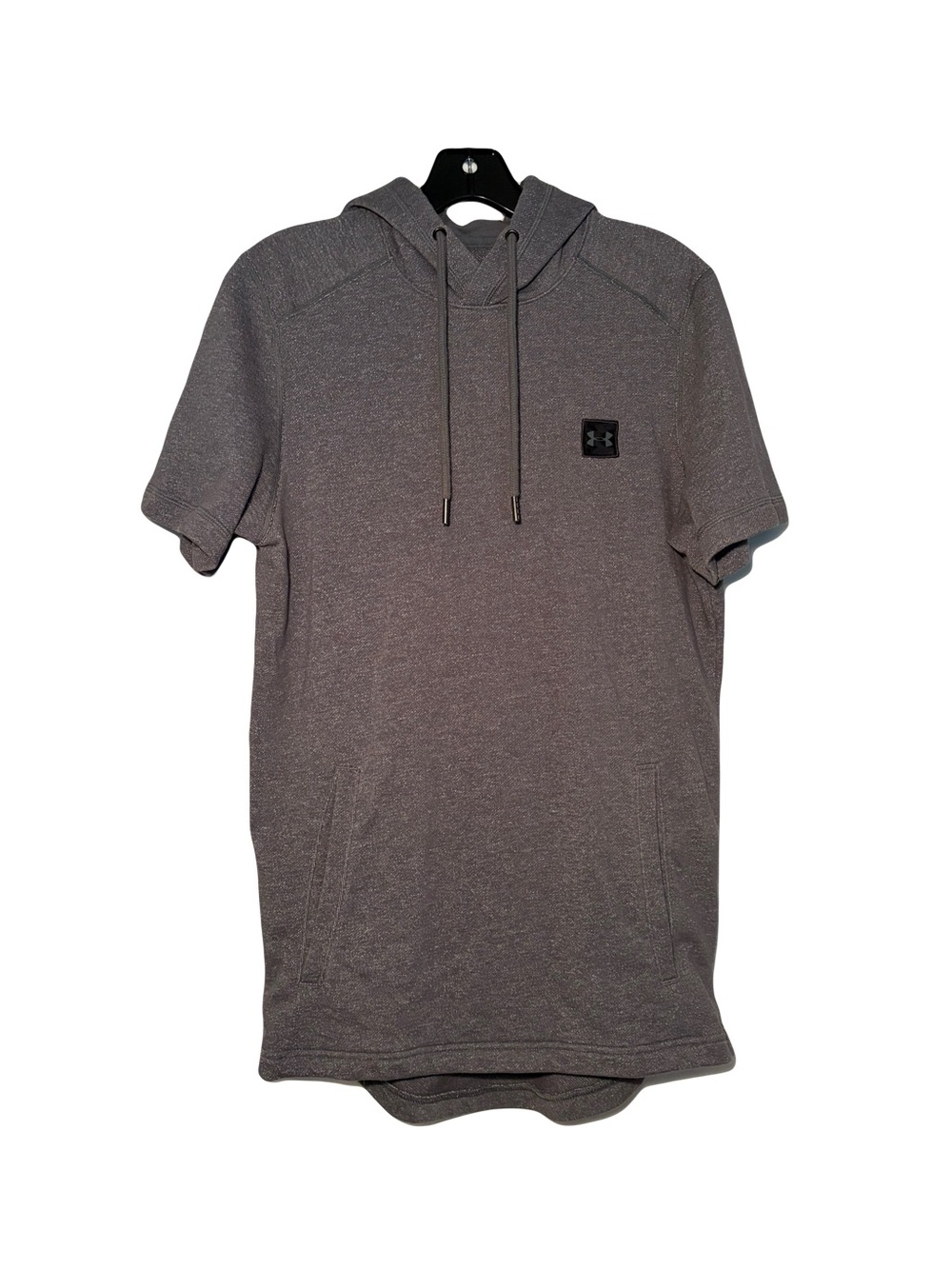 Under Armour Men's Short Sleeve Hooded Performance in Heather Gray size medium